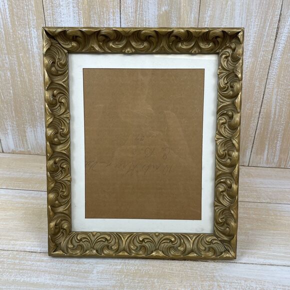 Vintage Ornate Gold Table Picture Frame Hollywood Regency See Measurement B - Picture 1 of 13